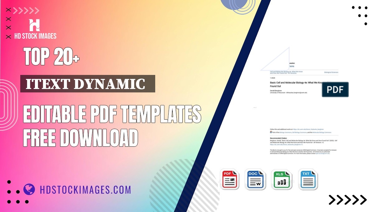 Top 20+ Itext Dynamic   Editable PDF Templates Free Download