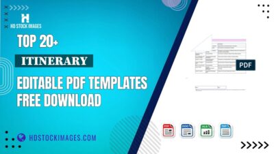 Top 20+  Itinerary  Editable PDF Templates Free Download