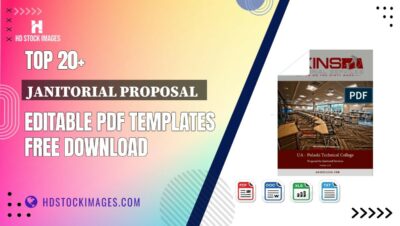 Top 20+ Janitorial Proposal  Editable PDF Templates Free Download