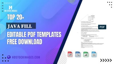 Top 20+ Java Fill   Editable PDF Templates Free Download