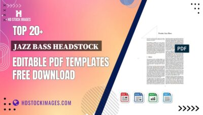 Top 20+ Jazz Bass Headstock Editable PDF Templates Free Download