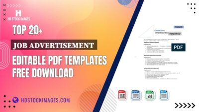 Top 20+ Job Advertisement Editable PDF Templates Free Download