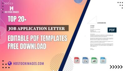 Top 20+ Job Application Letter   Editable PDF Templates Free Download