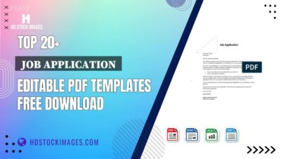 Top 20+  Job Application  Editable PDF Templates Free Download