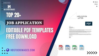 Top 20+ Job Application Editable PDF Templates Free Download