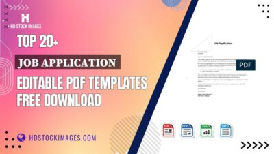 Top 20+ Job Application Editable PDF Templates Free Download