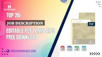 Top 20+ Job Description Editable PDF Templates Free Download