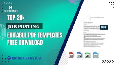 Top 20+ Job Posting  Editable PDF Templates Free Download