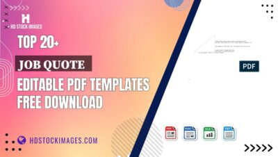 Top 20+ Job Quote  Editable PDF Templates Free Download