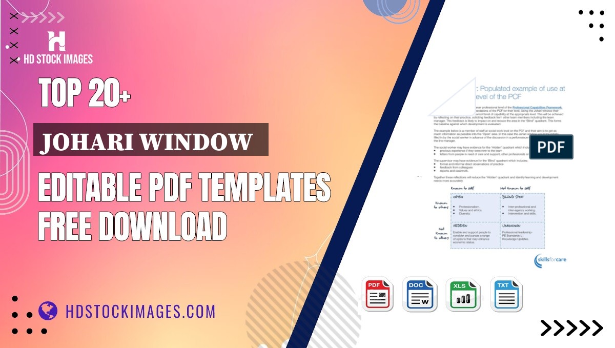 Top 20+ Johari Window  Editable PDF Templates Free Download