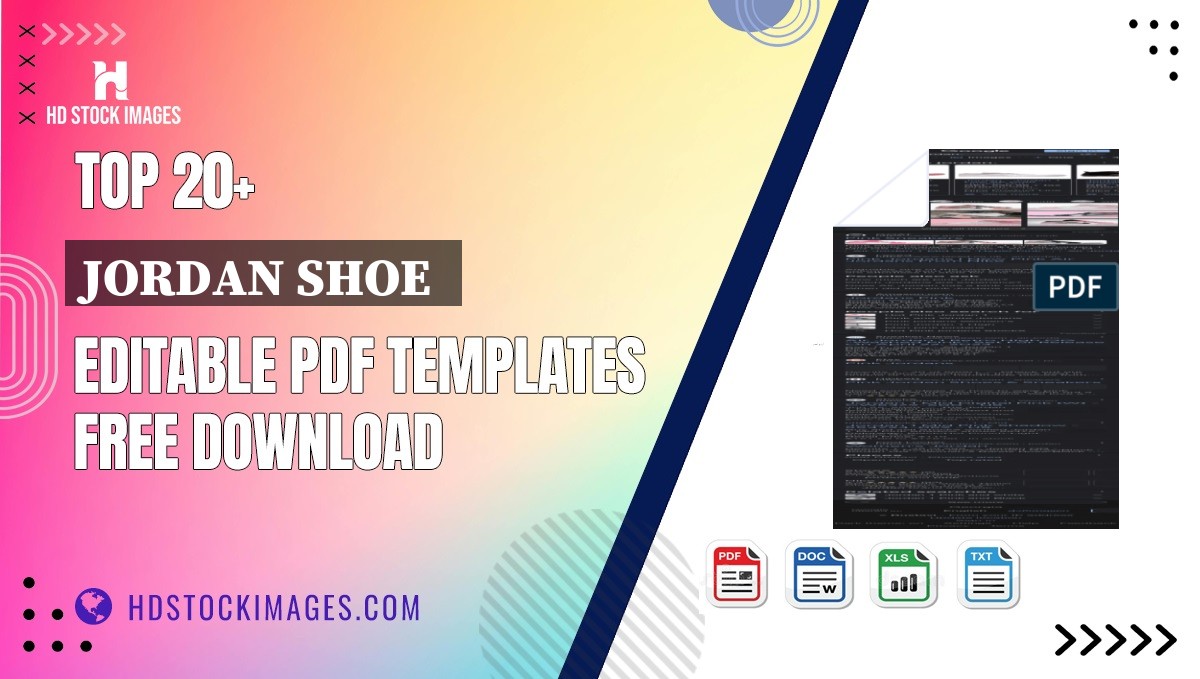 Top 20+ Jordan Shoe  Editable PDF Templates Free Download