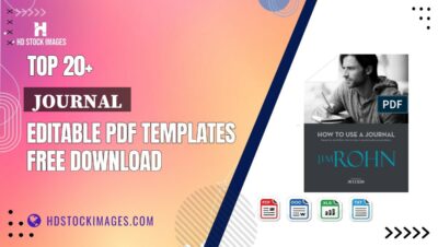 Top 20+  Journal  Editable PDF Templates Free Download