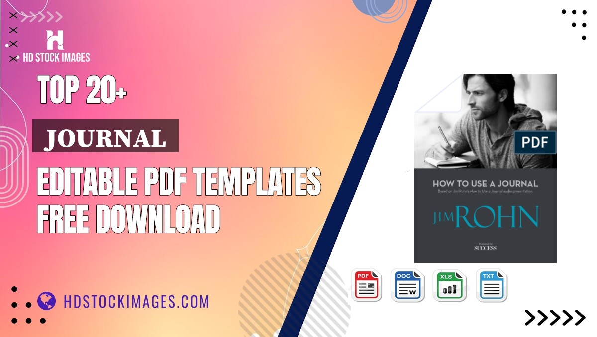 Top 20+  Journal  Editable PDF Templates Free Download