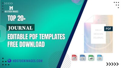 Top 20+ Journal Editable PDF Templates Free Download