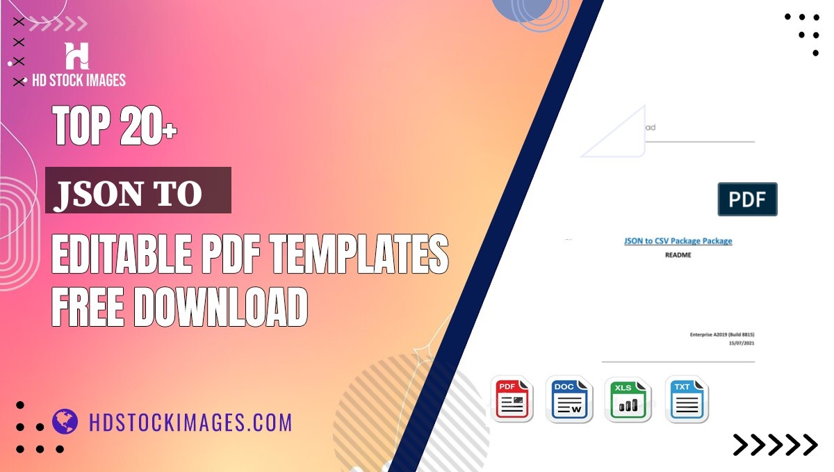 Top 20+ Json To   Editable PDF Templates Free Download