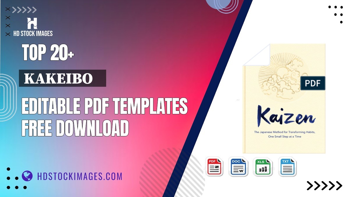 Top 20+ Kakeibo    Editable PDF Templates Free Download