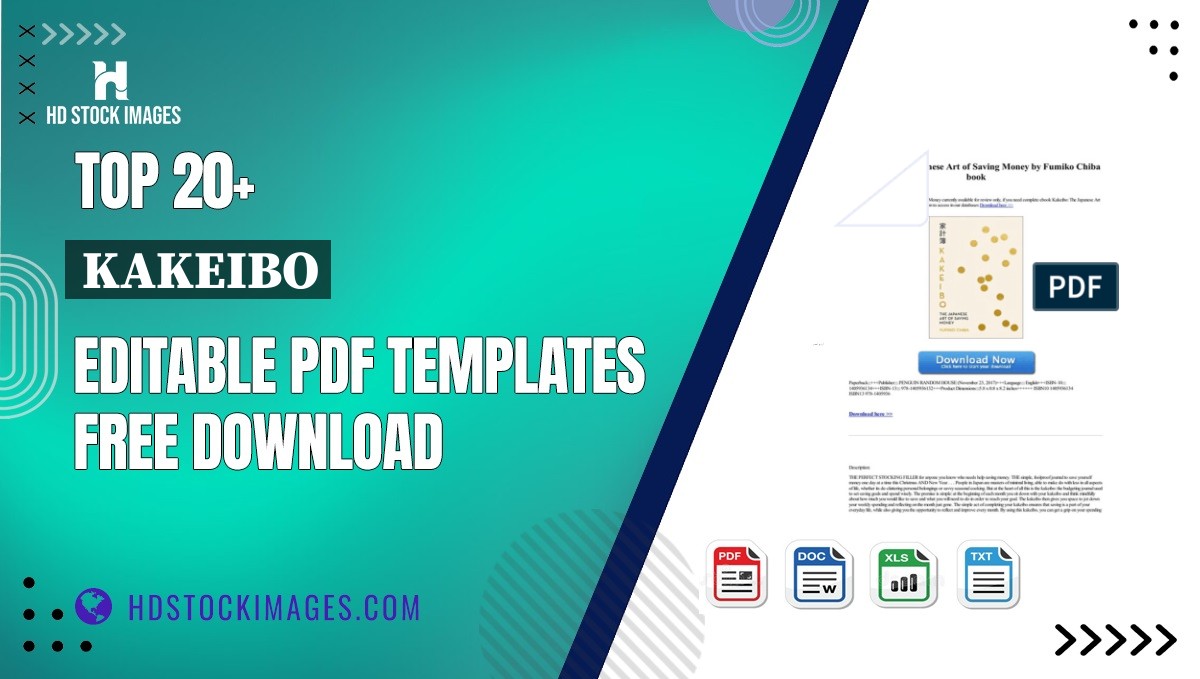 Top 20+ Kakeibo Editable PDF Templates Free Download