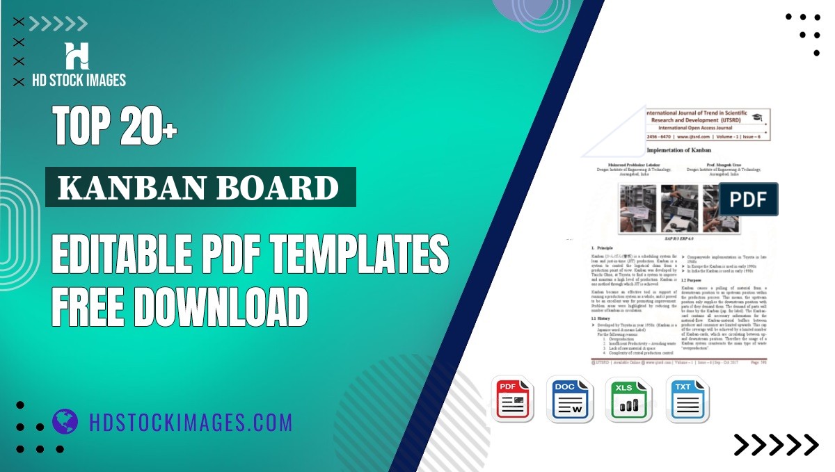 Top 20+ Kanban Board  Editable PDF Templates Free Download