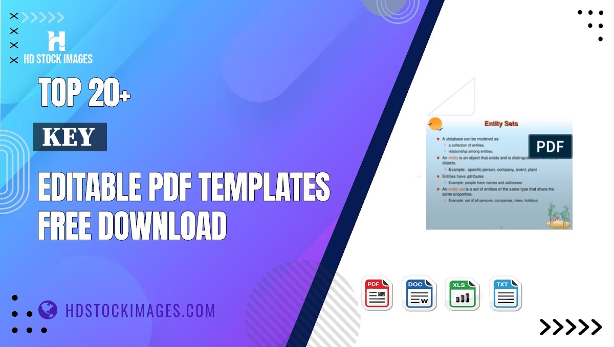 Top 20+ Key  Editable PDF Templates Free Download