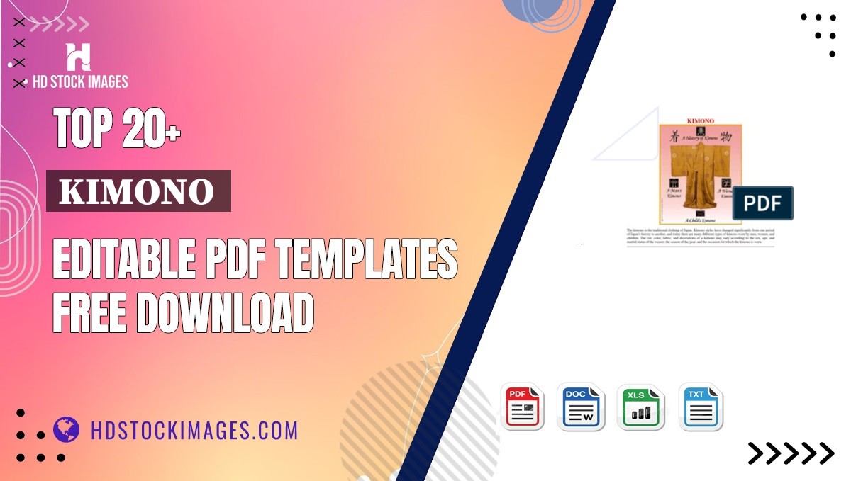 Top 20+ Kimono  Editable PDF Templates Free Download