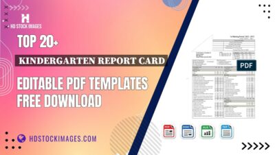 Top 20+ Kindergarten Report Card Editable PDF Templates Free Download