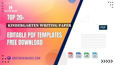 Top 20+ Kindergarten Writing Paper Editable PDF Templates Free Download