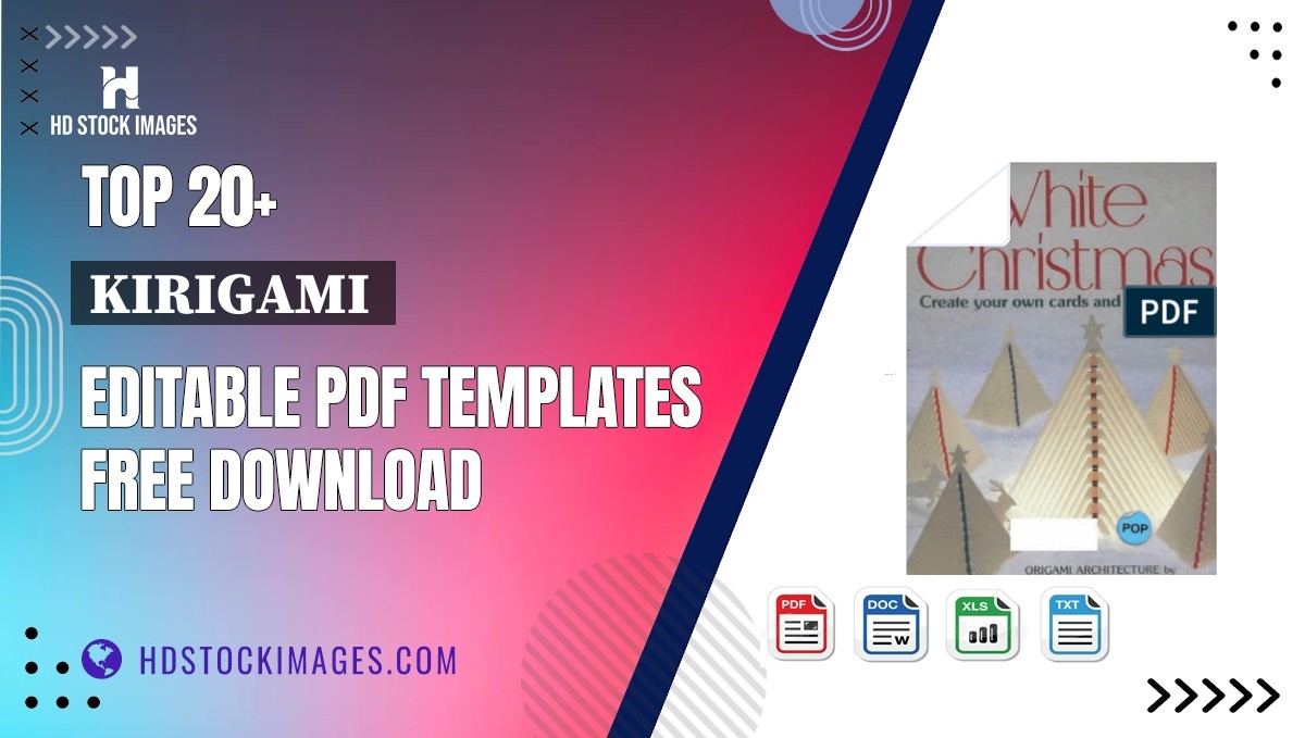 Top 20+ Kirigami  Editable PDF Templates Free Download