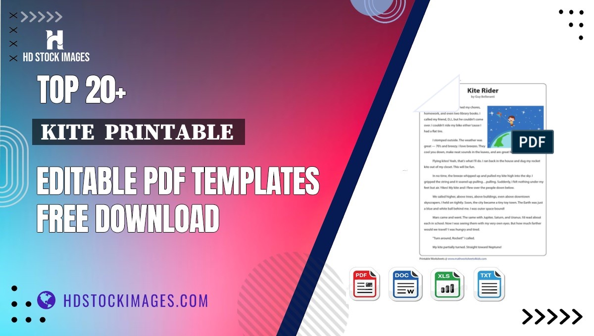 Top 20+ Kite  Printable  Editable PDF Templates Free Download