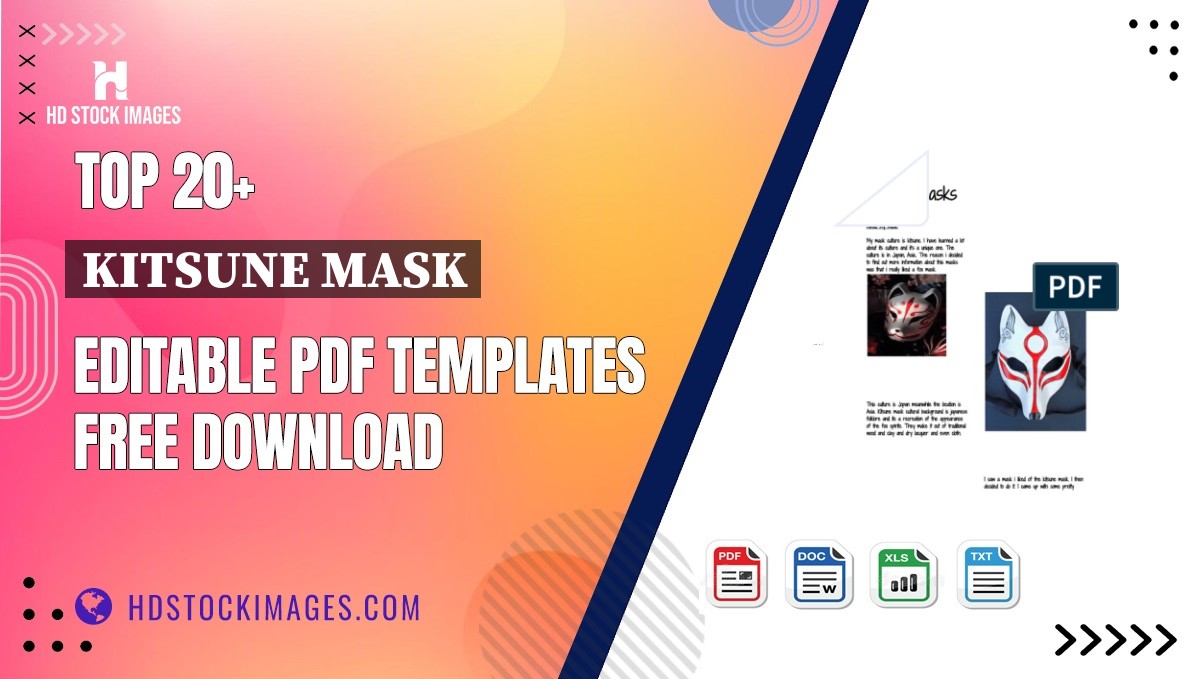 Top 20+ Kitsune Mask Editable PDF Templates Free Download