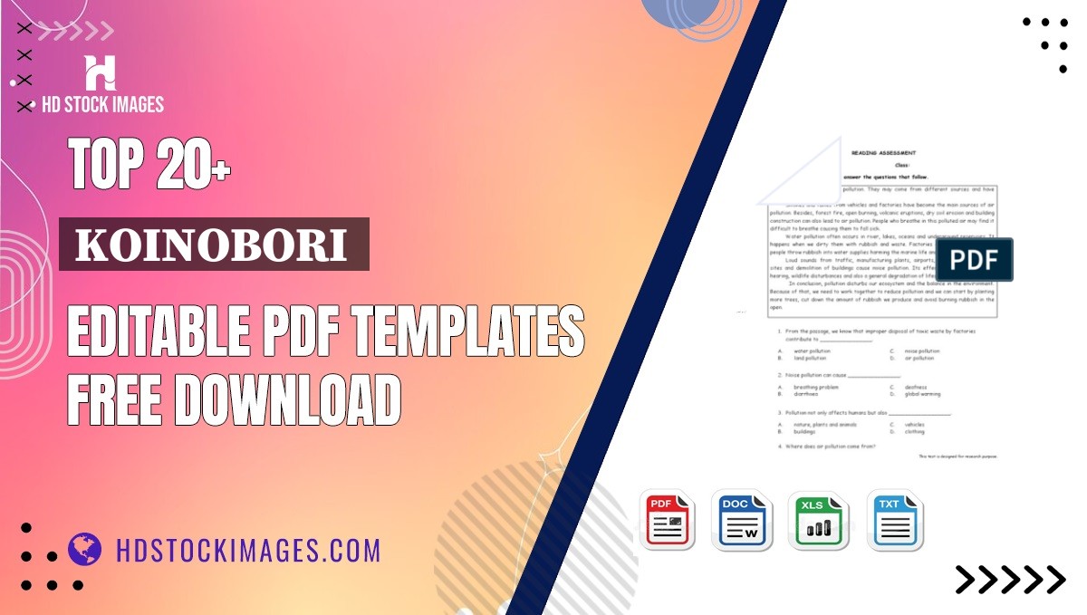 Top 20+ Koinobori  Editable PDF Templates Free Download