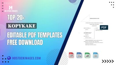 Top 20+ Kopykake Editable PDF Templates Free Download