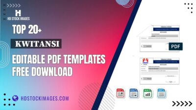 Top 20+  Kwitansi Editable PDF Templates Free Download