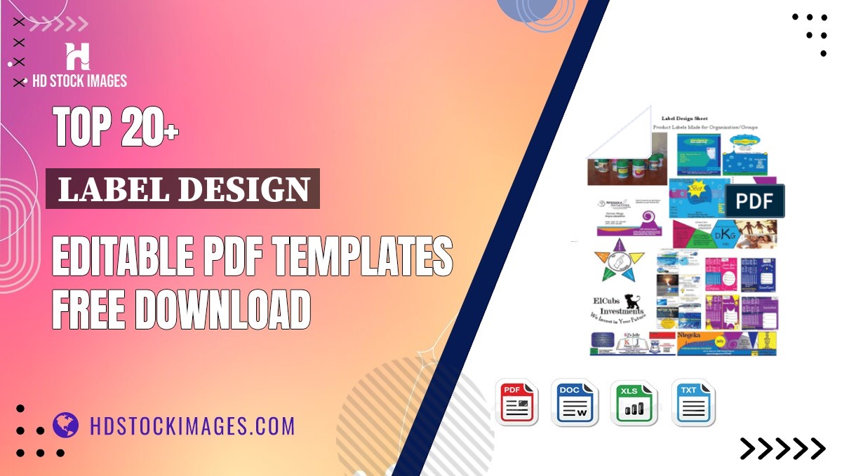 Top 20+ Label Design Editable PDF Templates Free Download