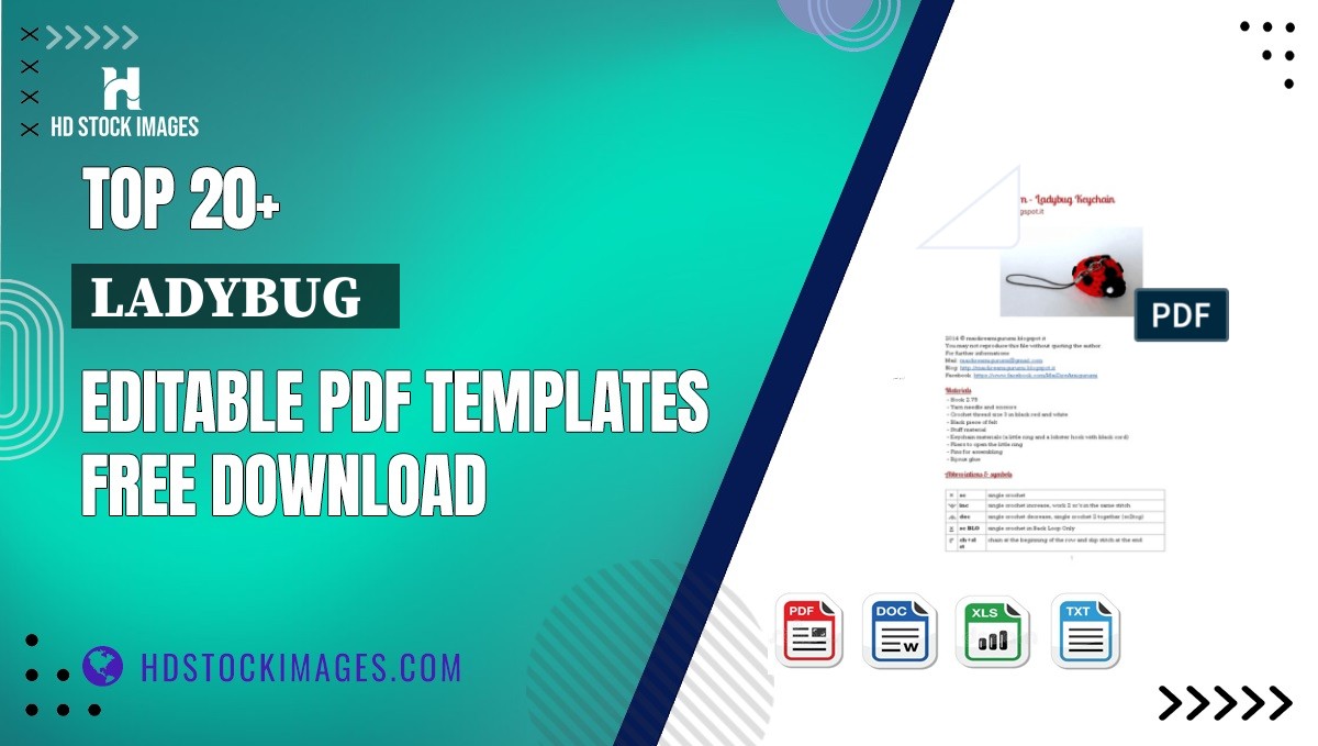 Top 20+ Ladybug   Editable PDF Templates Free Download