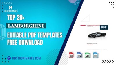 Top 20+ Lamborghini  Editable PDF Templates Free Download