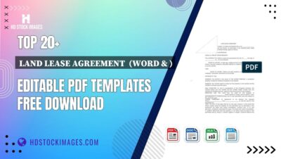 Top 20+ Land Lease Agreement  (word & ) Editable PDF Templates Free Download