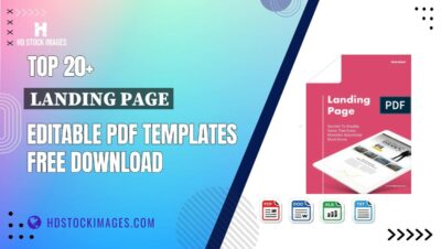 Top 20+ Landing Page Editable PDF Templates Free Download