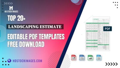 Top 20+ Landscaping Estimate Editable PDF Templates Free Download