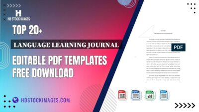 Top 20+ Language Learning Journal  Editable PDF Templates Free Download