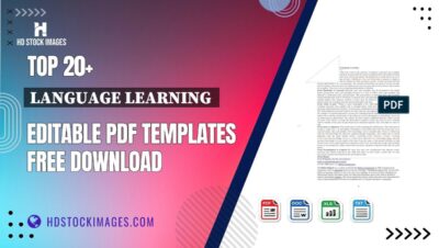 Top 20+ Language Learning  Editable PDF Templates Free Download