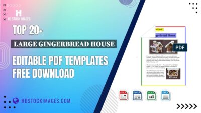 Top 20+ Large Gingerbread House Editable PDF Templates Free Download