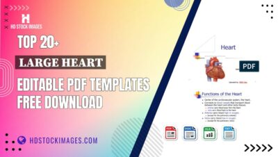 Top 20+ Large Heart Editable PDF Templates Free Download