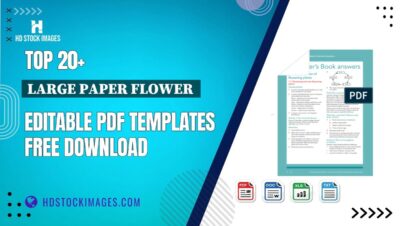 Top 20+ Large Paper Flower  Editable PDF Templates Free Download