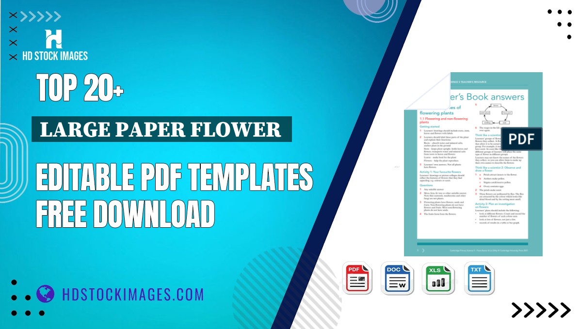 Top 20+ Large Paper Flower  Editable PDF Templates Free Download