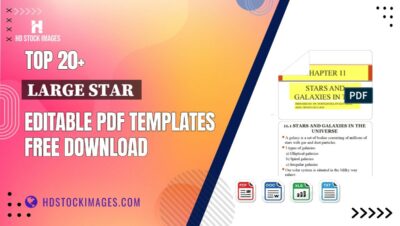 Top 20+ Large Star  Editable PDF Templates Free Download