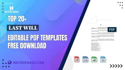 Top 20+ Last Will Editable PDF Templates Free Download