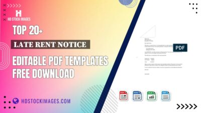 Top 20+ Late Rent Notice  Editable PDF Templates Free Download