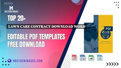 Top 20+ Lawn Care Contract Download Word Editable PDF Templates Free Download