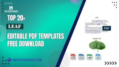 Top 20+ Leaf  Editable PDF Templates Free Download