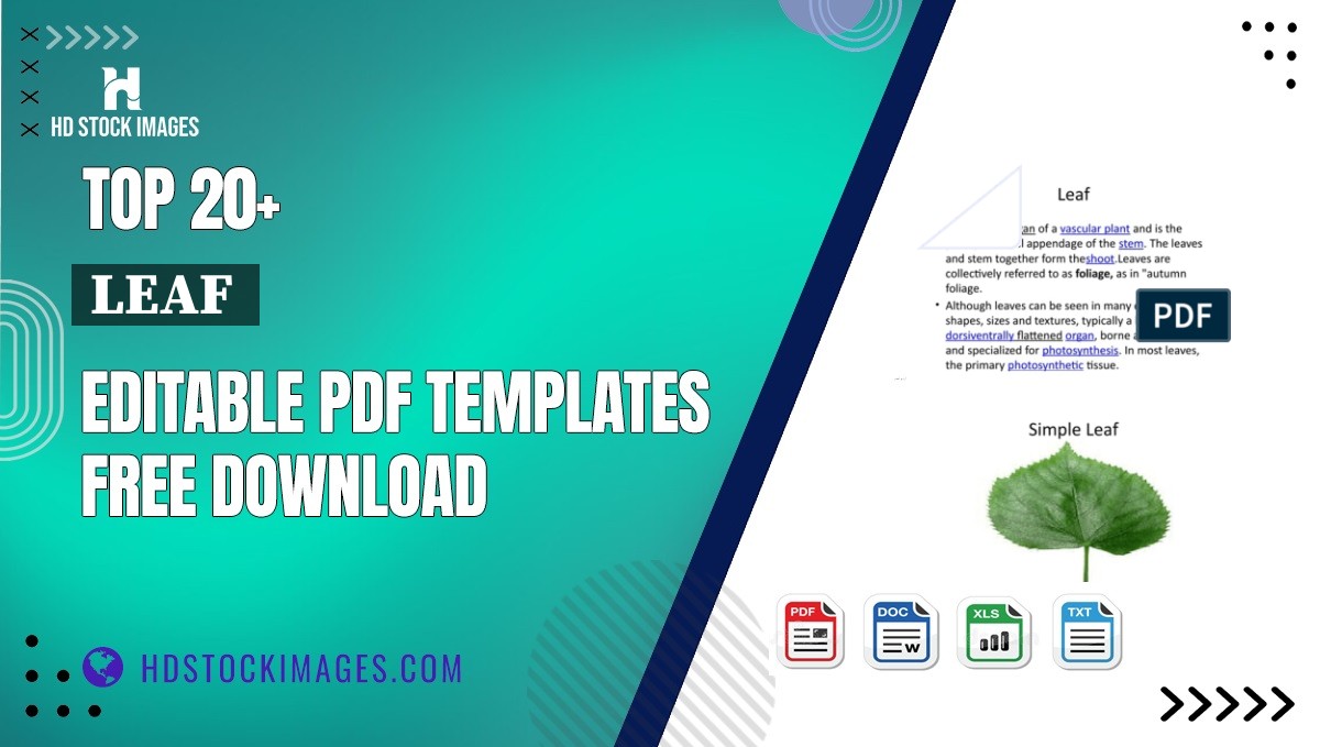 Top 20+ Leaf  Editable PDF Templates Free Download